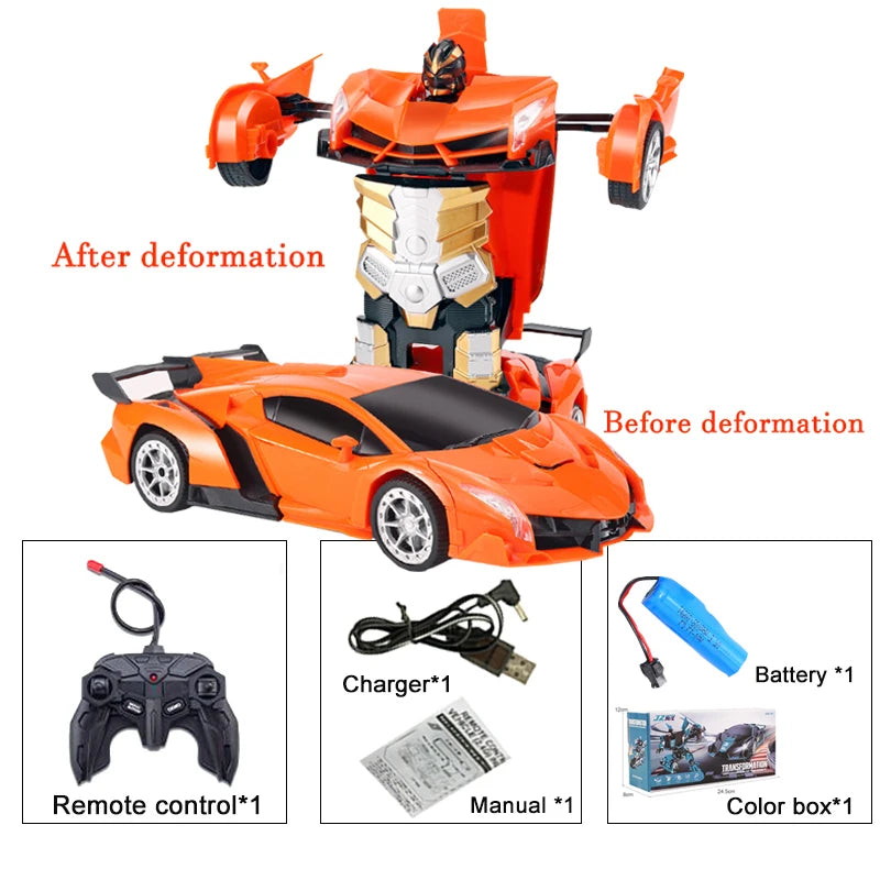 2IN1 Electric RC Car Transformation Robots