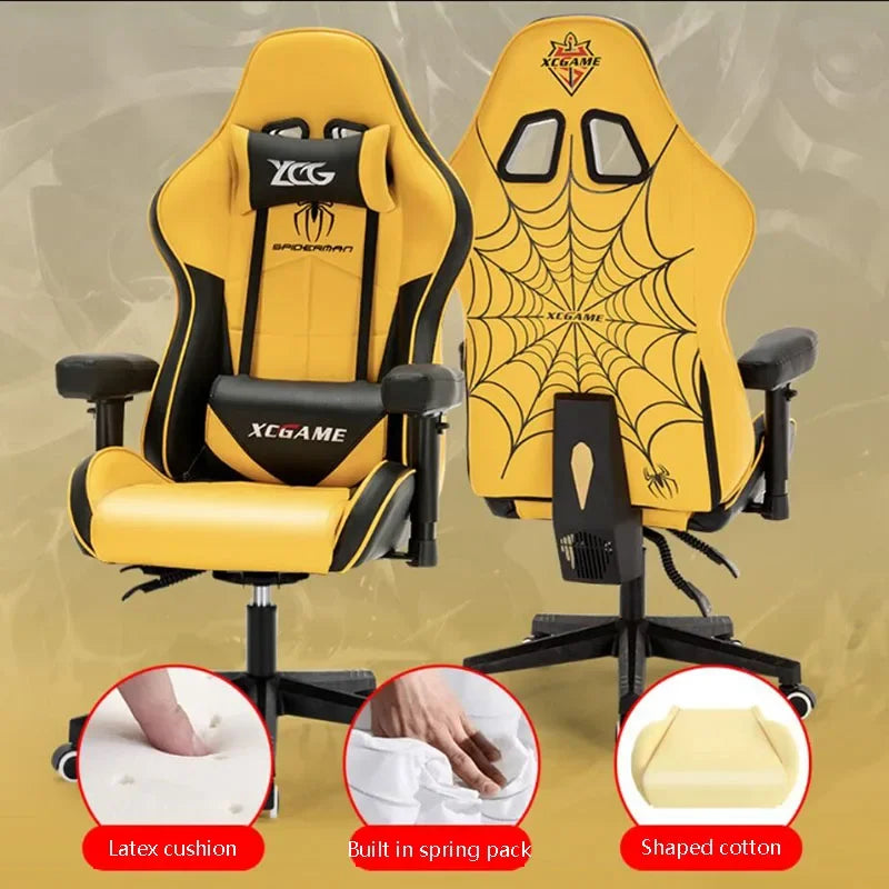 Office Furniture WCG Gaming Chair Ergonomic Leather Office Chair High-Quality Company Computer Office Swivel Chair Gaming Seat