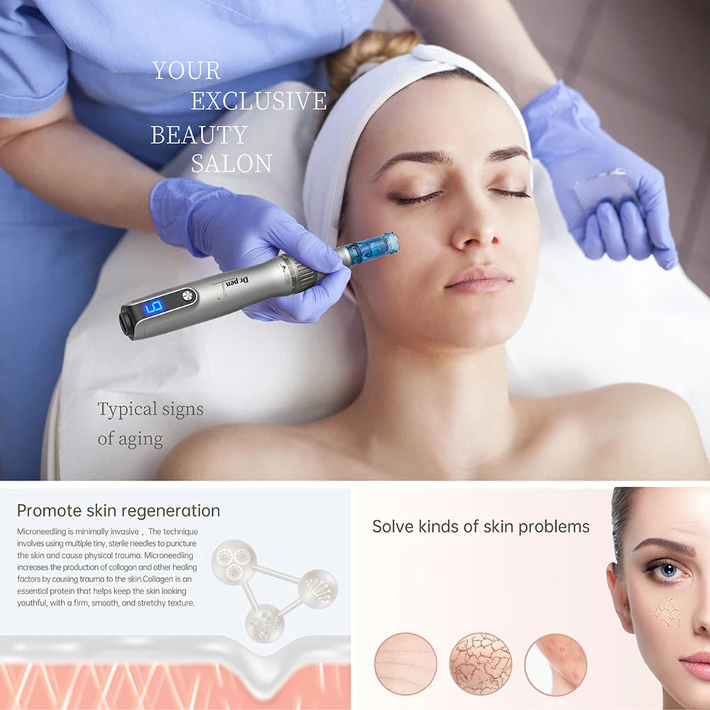 Genuine Dr.pen M8S Wireless Derma Pen Kit Professional Microneedling Pen Skin Care Beauty Machine With 20pcs Dr Pen Cartridges