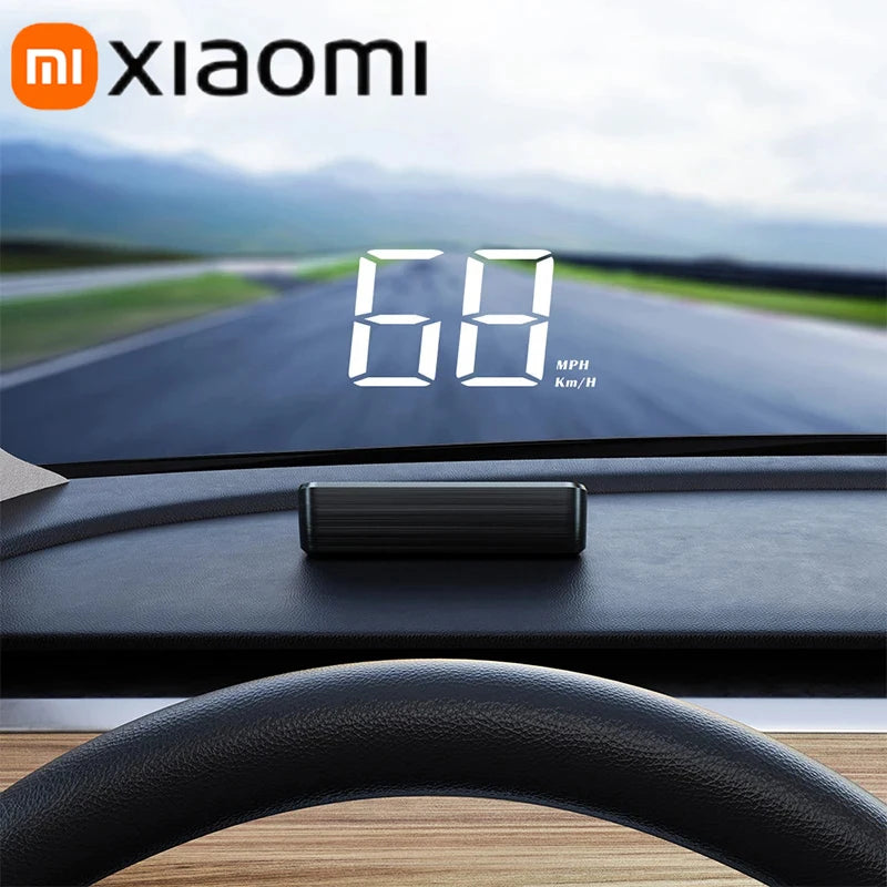 Xiaomi HUD Head-up Display Car GPS Digital Speedometer Universal Speed Windshield Projector Plug&Play Auto Electronic Devices