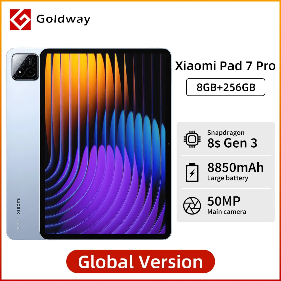 Xiaomi Pad 7 Pro Global Version Snapdragon 8s Gen 3 Mi Tablets 50MP Camera 8850mAh 67W HyperCharge 11.2" 3.2K 144Hz Display