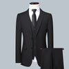 Men's Solid Color Business Suit 2025 High Quality Fashion Banquet Wedding Trend Groom Best Man Single 3/2/1