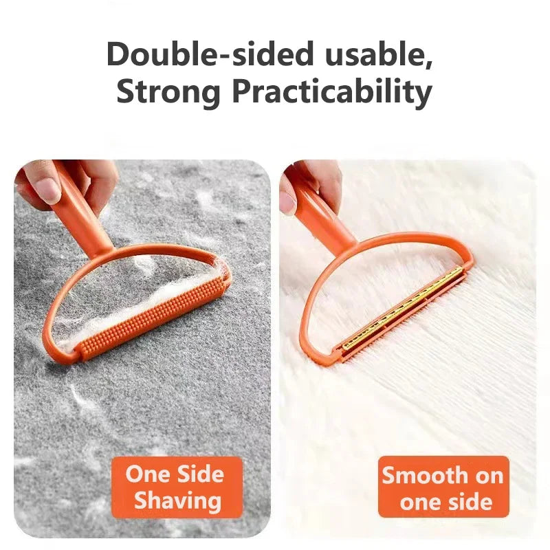 Double-Side Lint Remover Portable Pet Hair Remover Brush Manual Fluff Remover Clothes Home Appliances Carpet Clothes Brush