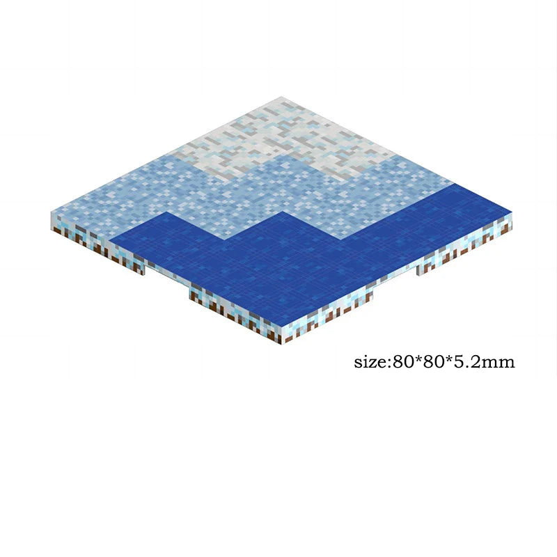 Magnetic Base Plate Variety Baseplates Match Mine World Magnetic Building Blocks Toy