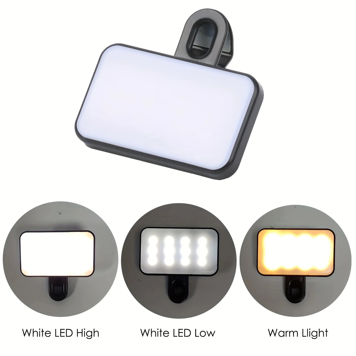 Portable Mini Selfie Fill Light Rechargeable