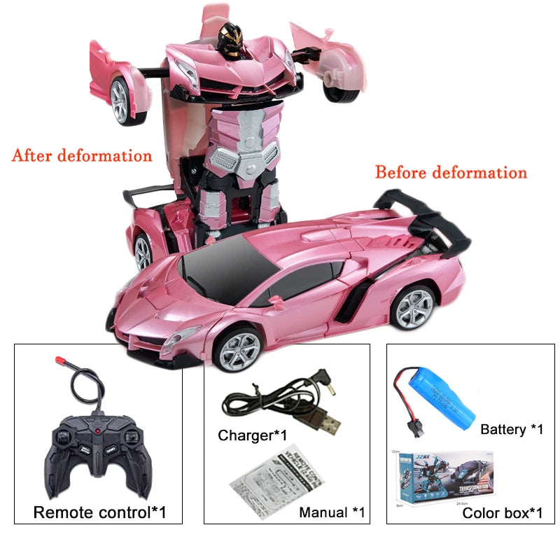 2IN1 Electric RC Car Transformation Robots