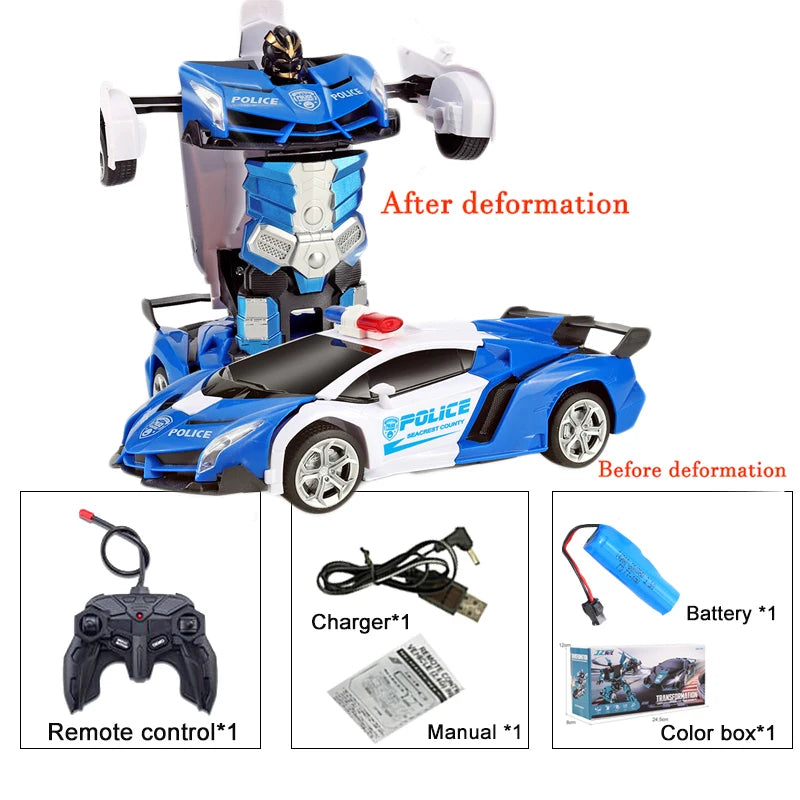 2IN1 Electric RC Car Transformation Robots