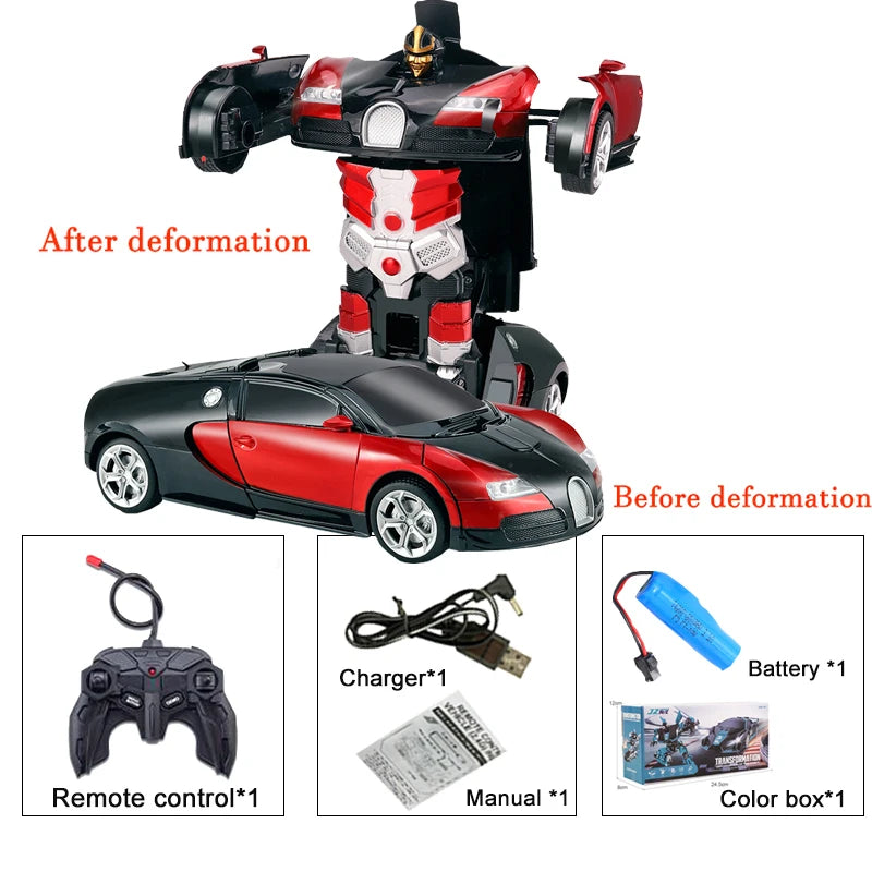 2IN1 Electric RC Car Transformation Robots