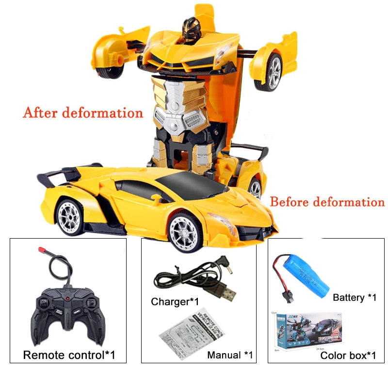 2IN1 Electric RC Car Transformation Robots