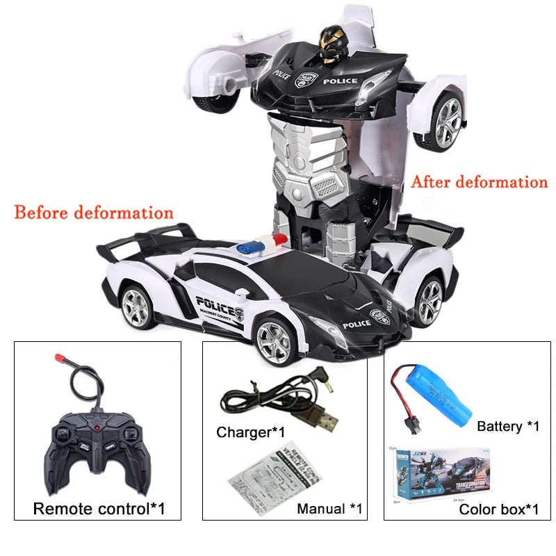 2IN1 Electric RC Car Transformation Robots