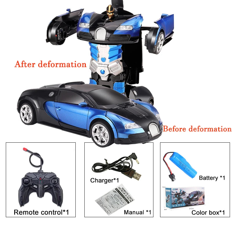 2IN1 Electric RC Car Transformation Robots