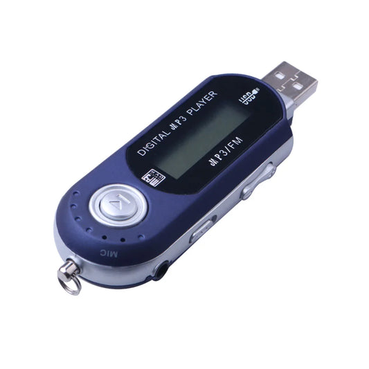 Portable USB MP3 Player Music Player Digital LCD Screen 4G Storage FM Radio Multifunction MP3 Music Player USB Stick