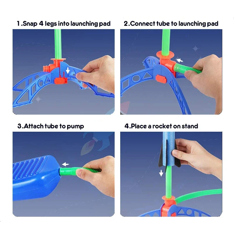 Kids Outdoor Rocket Foot Pump