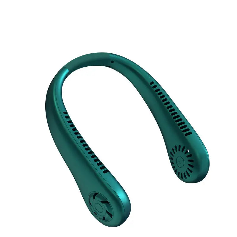 1200mAh Portable Outdoor Sports mini Air Cooling small neck Fan USB Large Wind Powered Wireless Bladeless neck Fan