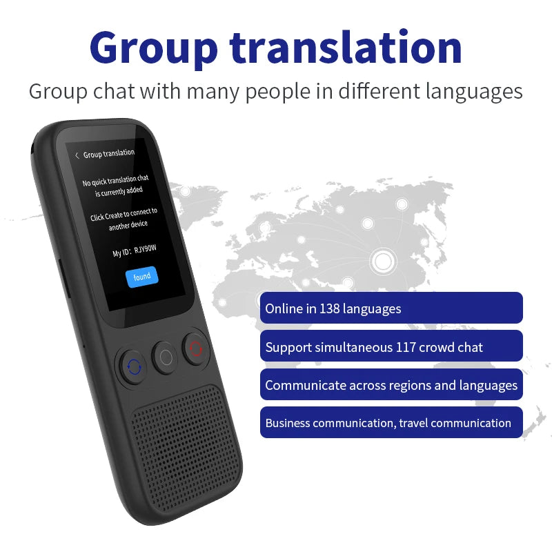 Languages Translation Device Support 138 Language Translator Device 2025 AI Translator with ChatGPT Simultaneous Interpretation