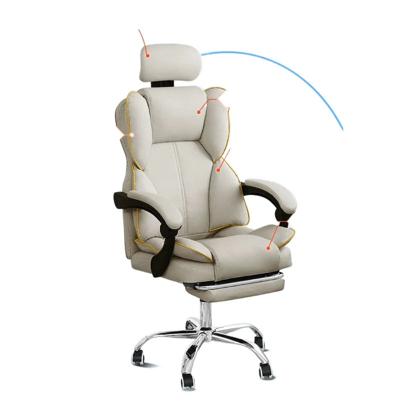 Ergonomic Gaming Chair Office Chair Adjustable Backrest Headrest Sedentary Not Tired Chaise Bureau Household Office Supplies