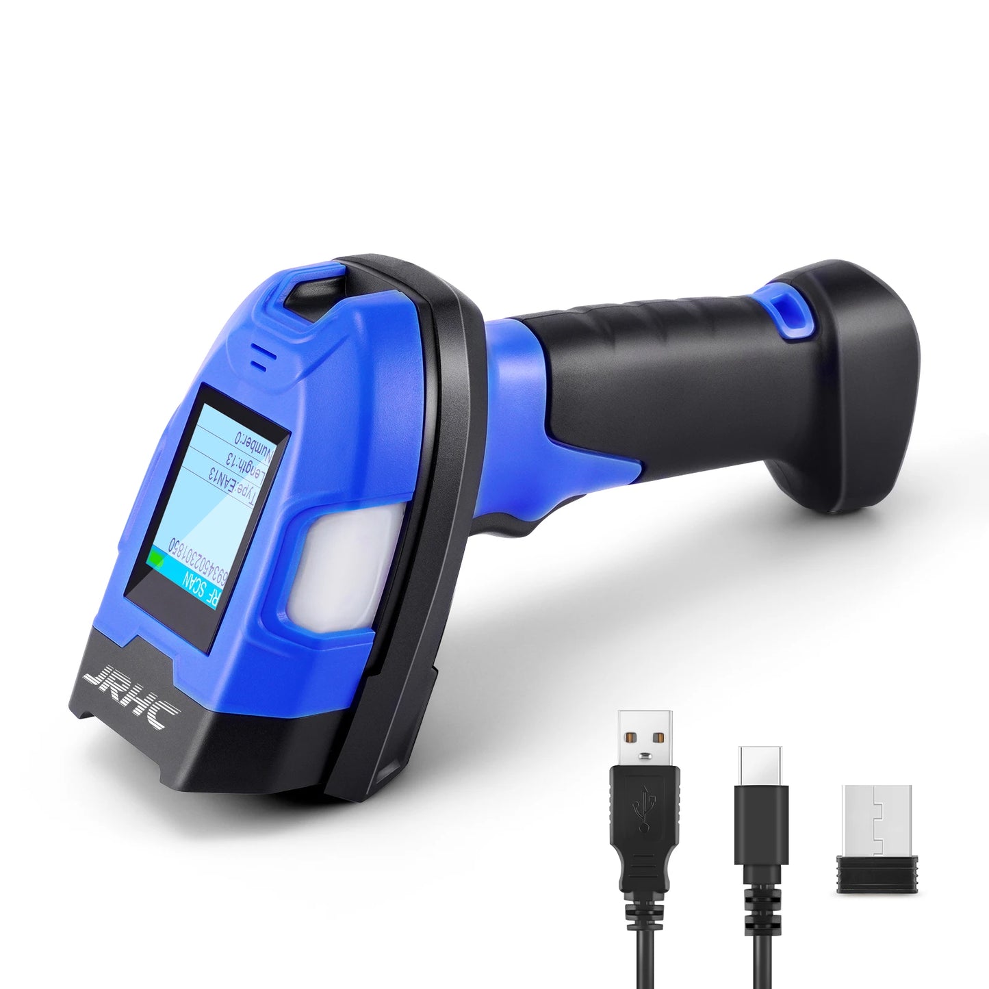 JRHC 1D USB Laser Barcode Scanner Handheld Bar Code Readers Scanning Tools Devices for Store Supermarket Library Warehouse