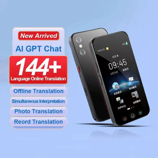 Intelligent AI ChagGPT WIFI Voice Photo Translator Offline 18Language Online 144Language SimultaneousTranslation Device with APP