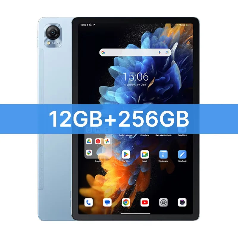 Blackview MEGA 1 tablets 11.5" 2.4K 120Hz Display 50MP Camera 12GB 256GB 8800mAh 33W Charging Widevine L1 Android Pad PC