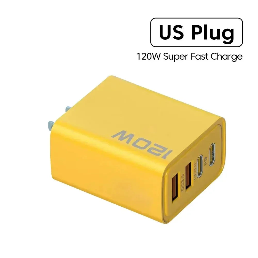 Quick Charge 3.0 Fast Charger Muti Total 120W 4 Port USB Type C