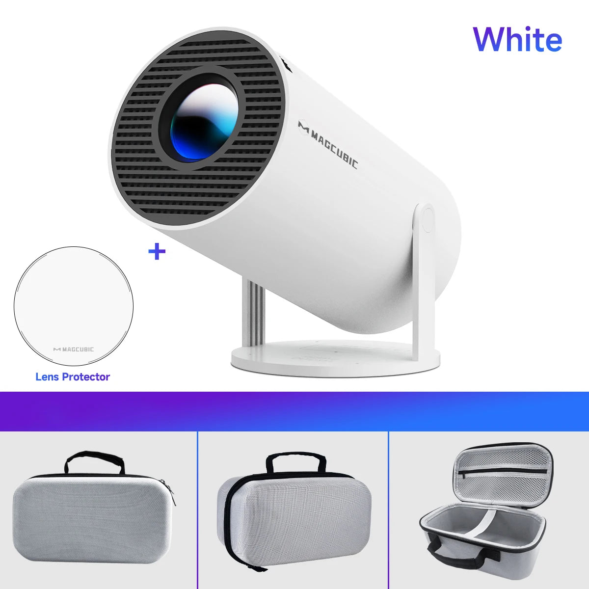 Magcubic 4K HD Projector HY300 Android11 Dual Wifi6 290ANSI Allwinner H713 BT5.0 1280*720 Home Cinema Outdoor Projetor HY300 Pro