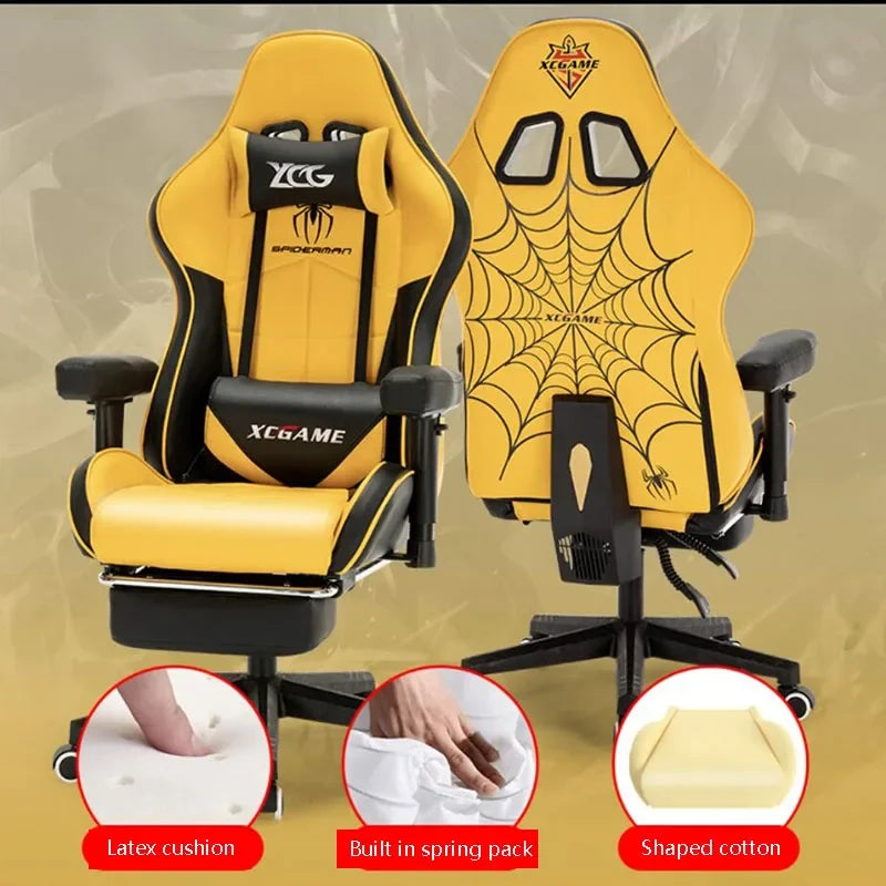 Office Furniture WCG Gaming Chair Ergonomic Leather Office Chair High-Quality Company Computer Office Swivel Chair Gaming Seat