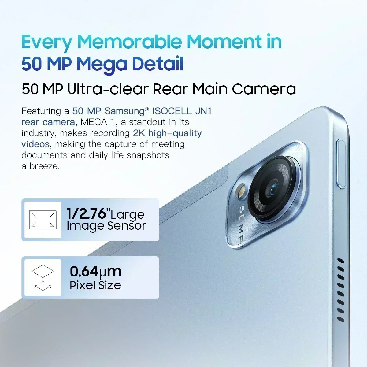Blackview MEGA 1 tablets 11.5" 2.4K 120Hz Display 50MP Camera 12GB 256GB 8800mAh 33W Charging Widevine L1 Android Pad PC