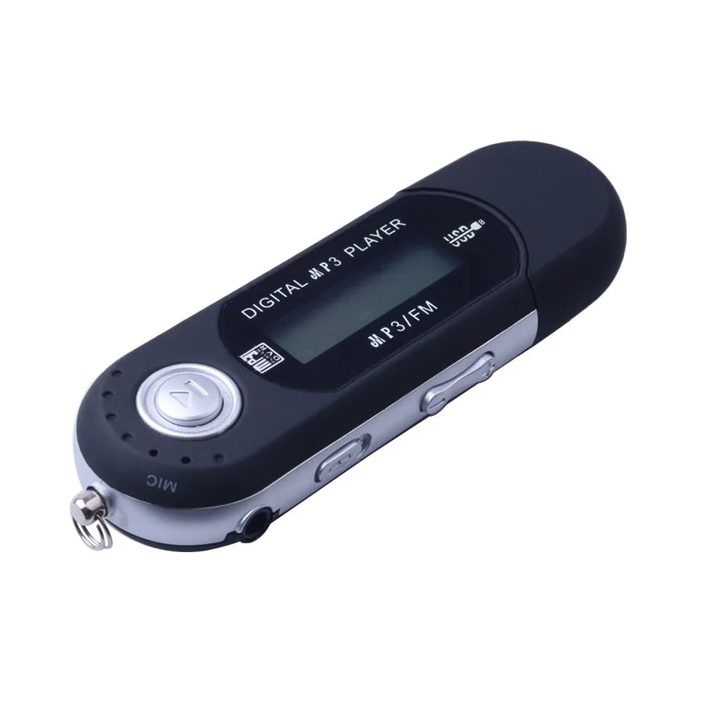Portable USB MP3 Player Music Player Digital LCD Screen 4G Storage FM Radio Multifunction MP3 Music Player USB Stick
