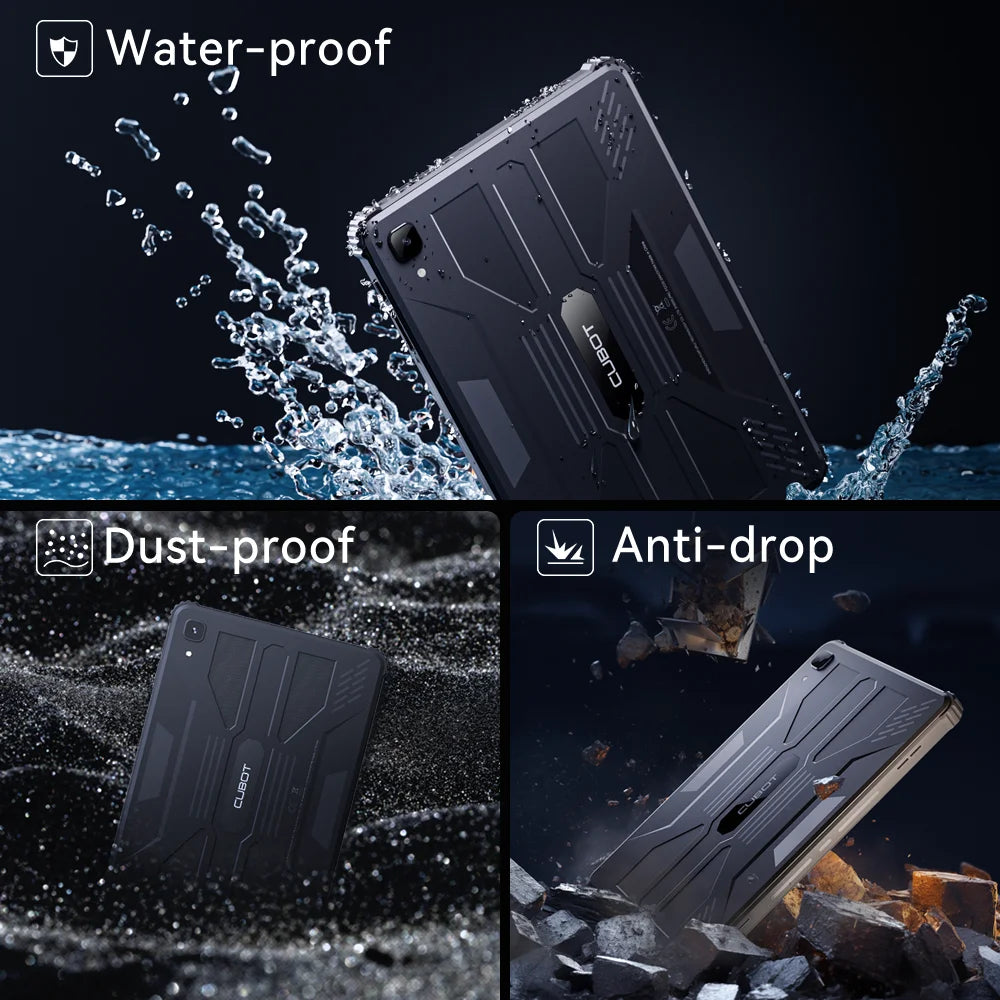 Cubot TAB KINGKONG, Rugged Tablet Android 13, IP68 Waterproof, 16GB+256GB, Add to Cart & Collection,Coming Soon