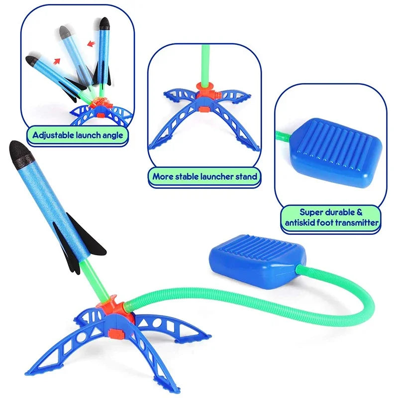Kids Outdoor Rocket Foot Pump