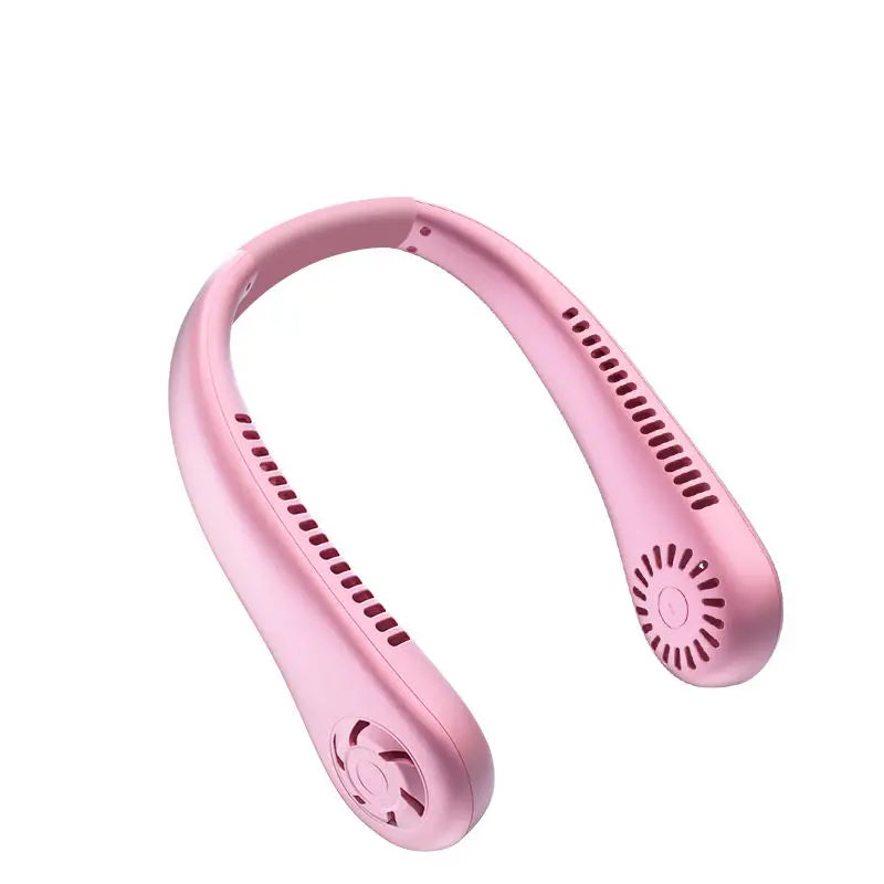 1200mAh Portable Outdoor Sports mini Air Cooling small neck Fan USB Large Wind Powered Wireless Bladeless neck Fan