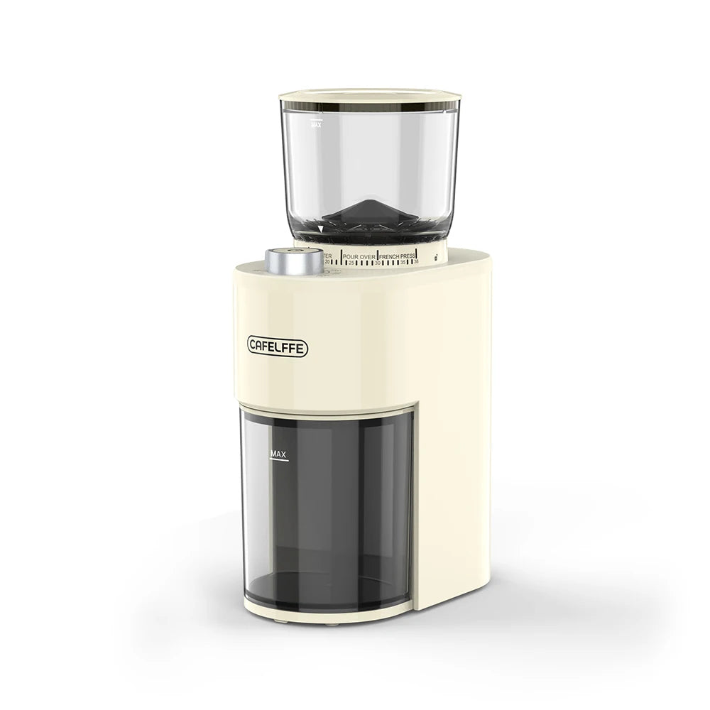 Cafelffe Anti-static Coffee Grinder Adjustable Burr Mill with 38 Grind Settings Electric Coffee Bean Grinder for Espresso,220V