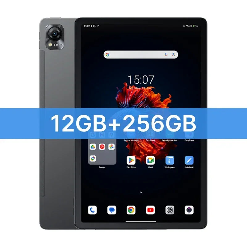 Blackview MEGA 1 tablets 11.5" 2.4K 120Hz Display 50MP Camera 12GB 256GB 8800mAh 33W Charging Widevine L1 Android Pad PC