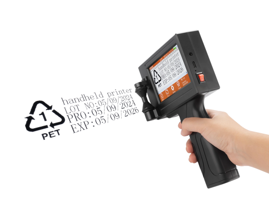 YS300  12.7mm English languages code date number logo expiry date label plastic carton hand jet handheld thermal inkjet printer