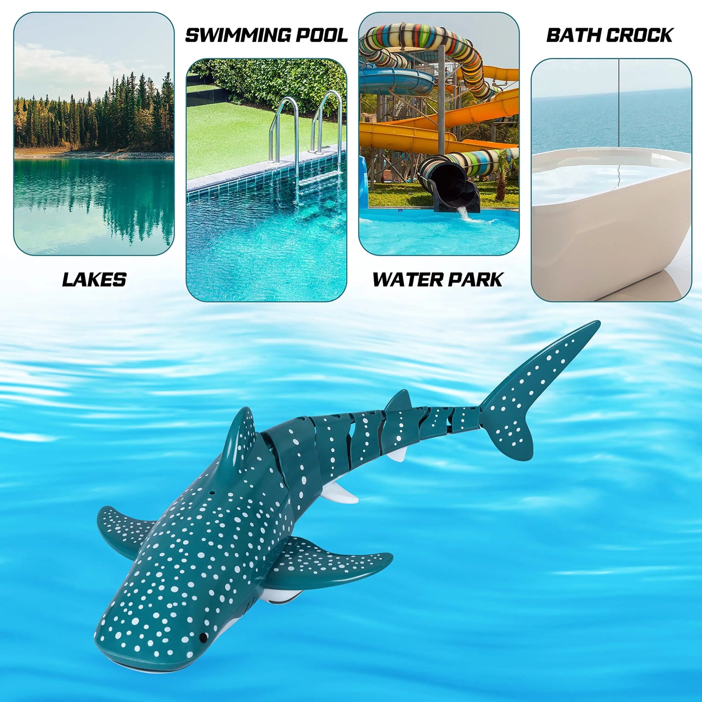 Smart Rc Shark whale Spray Water Toy Remote Controlled