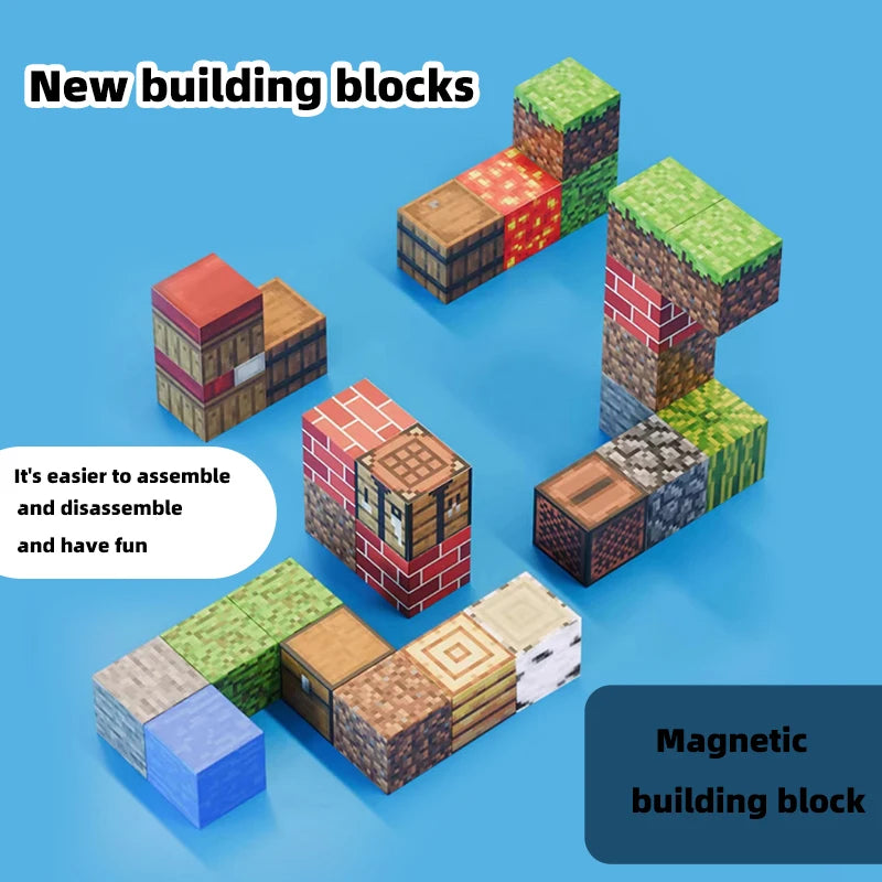 Magnetic building blocks toy building blocks full set of children's