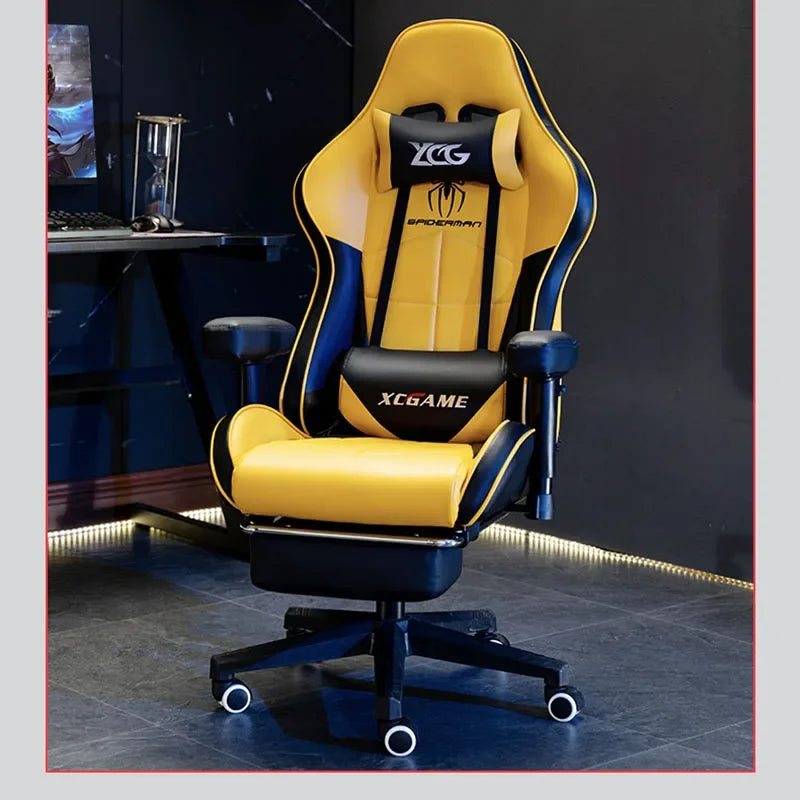 Office Furniture WCG Gaming Chair Ergonomic Leather Office Chair High-Quality Company Computer Office Swivel Chair Gaming Seat