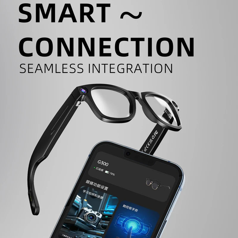 XIAOMI MIJIA Smart AI Glasses 800W Pixel G300 AI Shooting Camera HD Photo Video Voice Call Translation Waterproof Glasse Devices