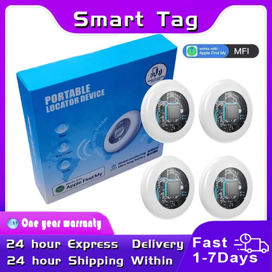 Timethinker Bluetooth GPS Airtag Tracker Smart Locator Pet Kid Finder Work with Apple Find My ITag Anti Lost Reminder Device MF1