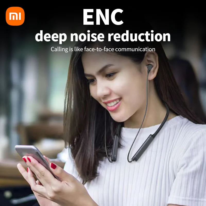 Xiaomi MijiaI BS09 ENC Wireless Earphone Neckband Sport Running In Ear Headphone Bluetooth 5.3 HiFi Stereo Headset
