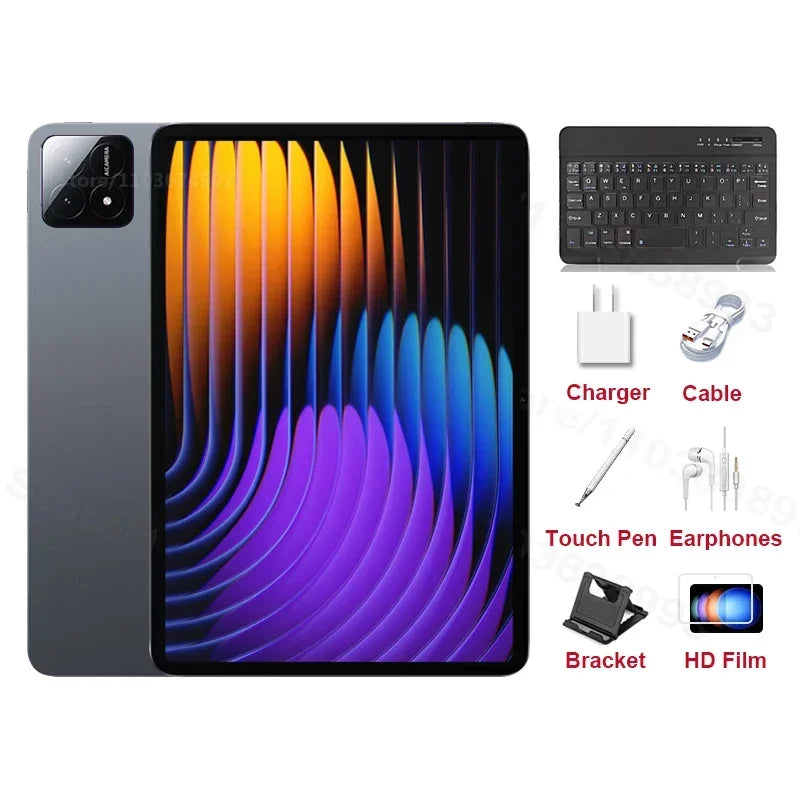 2025 NEW Original Android 14 Pad 7S Pro 22TB+2TB Global Version Snapdragon 8gen2 5G WiFi 20000mAh Dual SIM GPS HD 4K Tablet PC