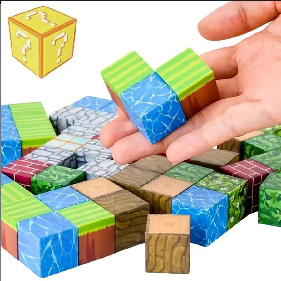 Magnetic building blocks toy building blocks full set of children's