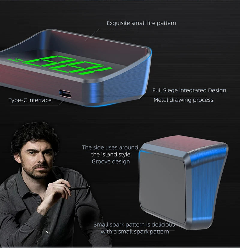 Xiaomi HUD Head-up Display Car GPS Digital Speedometer Universal Speed Windshield Projector Plug&Play Auto Electronic Devices