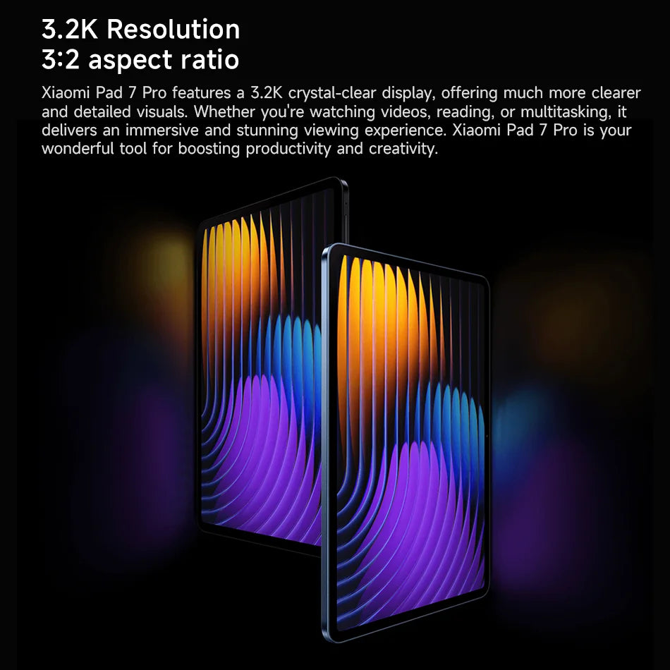 Xiaomi Pad 7 Pro Global Version Snapdragon 8s Gen 3 Mi Tablets 50MP Camera 8850mAh 67W HyperCharge 11.2" 3.2K 144Hz Display