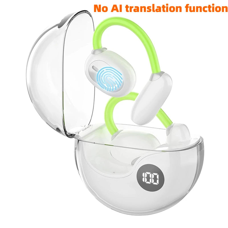 Translation Earphones Bluetooth 5.3 Noise Reduction Earphones AI Instant Translation Smart Language Wireless Earphones 2025