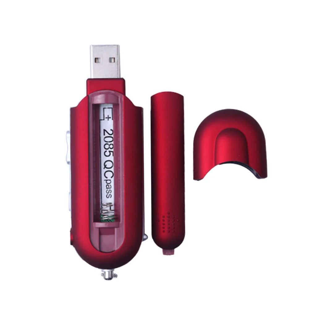 Portable USB MP3 Player Music Player Digital LCD Screen 4G Storage FM Radio Multifunction MP3 Music Player USB Stick