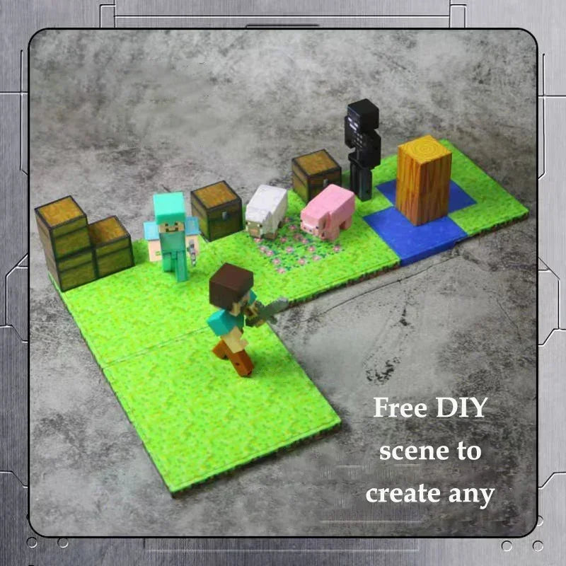 Magnetic Base Plate Variety Baseplates Match Mine World Magnetic Building Blocks Toy