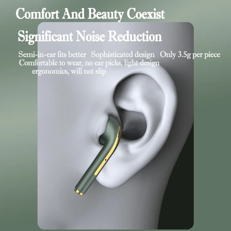 Xiaomi J18 Wireless Bluetooth Earphones HiFI In Ear Stereo Soundtrack Microphone Waterproof Touch Noise Reduction Earphones