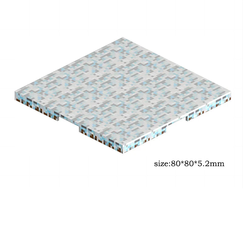 Magnetic Base Plate Variety Baseplates Match Mine World Magnetic Building Blocks Toy