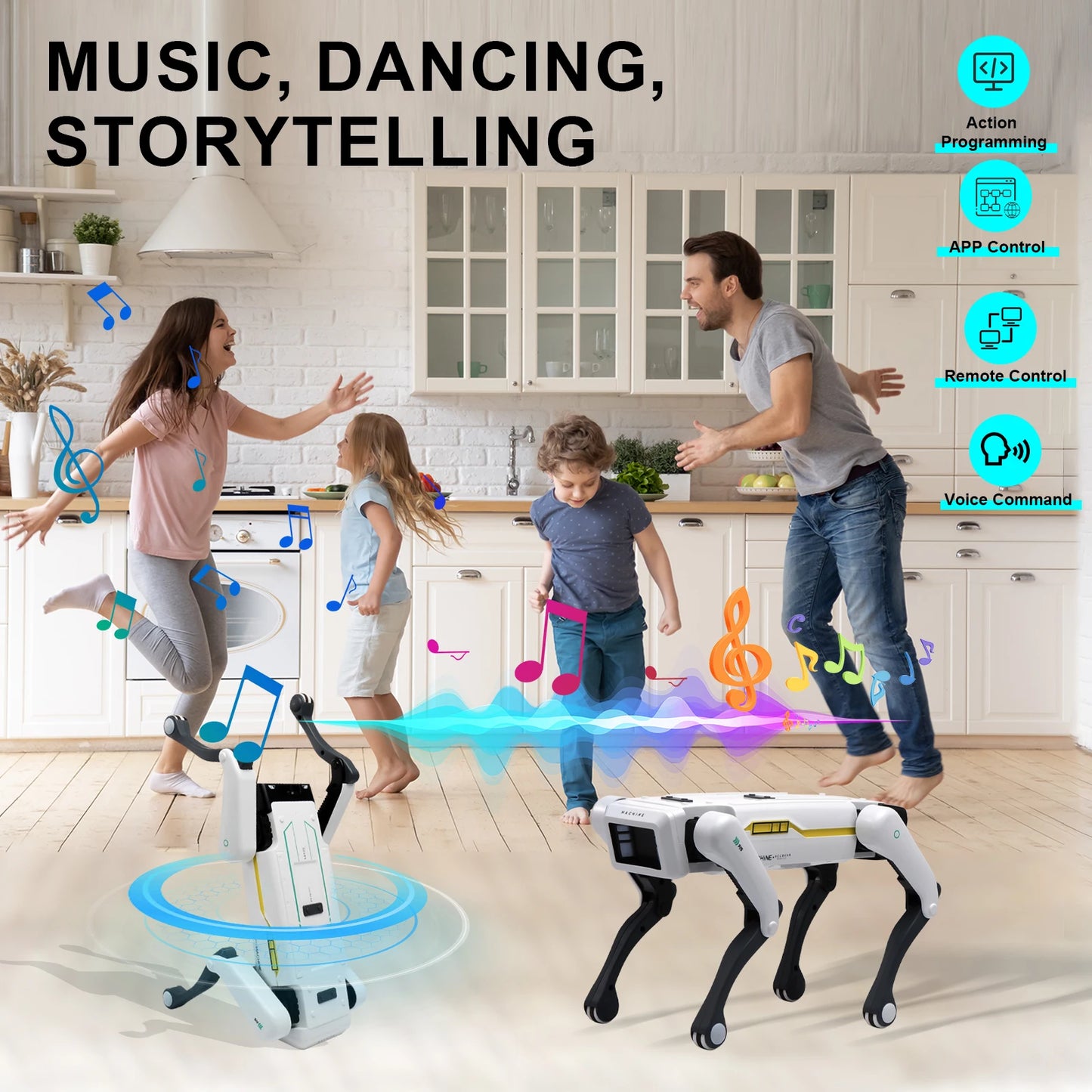 Intelligent AI RC Robot Dog Voice Dialogue APP Remote Control